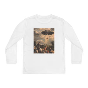 Kid's UFO Adventure Tee, Alien Shirt for Young Explorers, Space Theme Long Sleeve Top for Parties, Gifts, and Everyday Fun