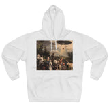 Alien Abduction Art Hoodie, Unisex Casual Sweatshirt, Unique Gift for Sci-Fi Lovers, Perfect for Halloween and Festivals, Cozy Everyday Wear