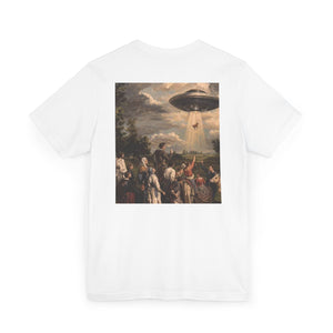 UFO Art Unisex T-Shirt, Extraterrestrial Tee, Sci-Fi Shirt, Gifts for Alien Enthusiasts, Casual Wear, Summer Fashion