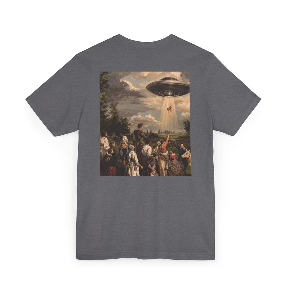 UFO Art Unisex T-Shirt, Extraterrestrial Tee, Sci-Fi Shirt, Gifts for Alien Enthusiasts, Casual Wear, Summer Fashion