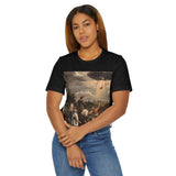 Alien Encounter Unisex T-Shirt, Vintage Art Tee, Casual Wear, Gift for Sci-Fi Lovers, Unique Graphic Shirt, Retro Style