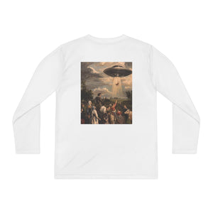 Kid's UFO Adventure Tee, Alien Shirt for Young Explorers, Space Theme Long Sleeve Top for Parties, Gifts, and Everyday Fun